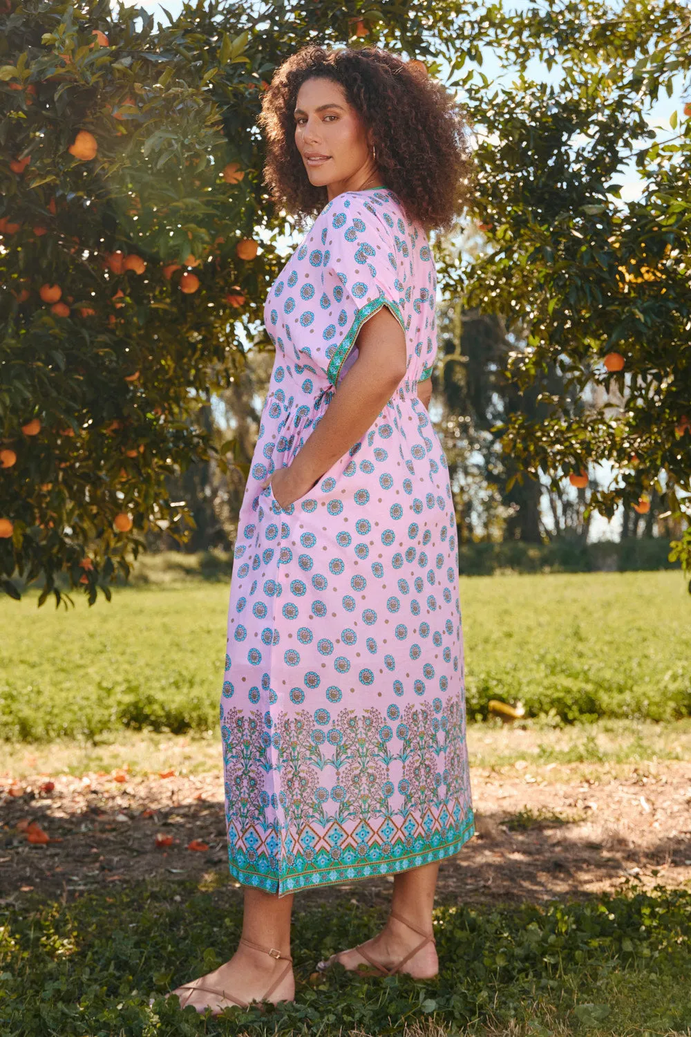 Reef View Trendy and Timeless Selma Kimono Dress in Shalimar