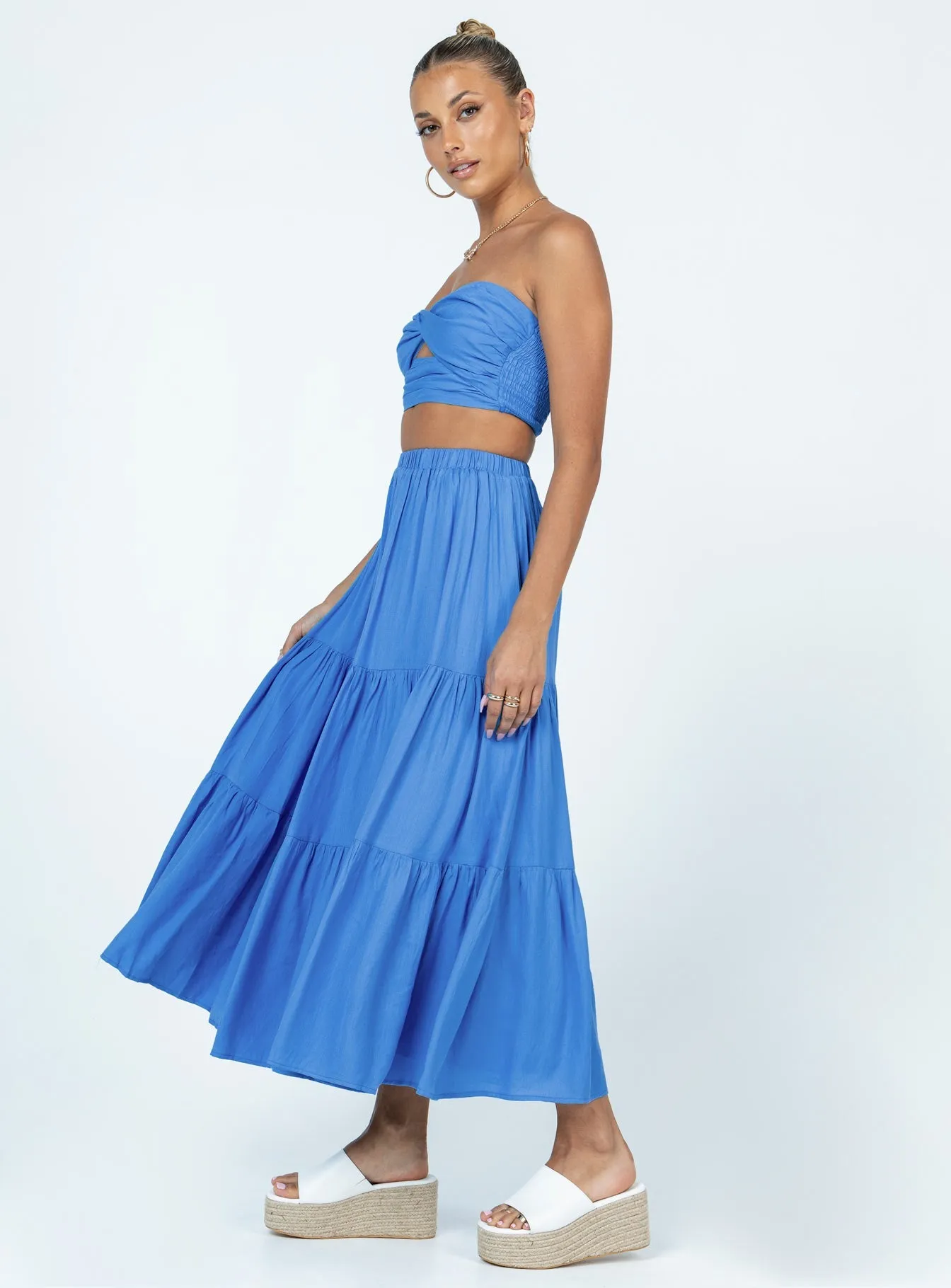 Allie Set Blue PreShrunk Fabric HeatRegulating