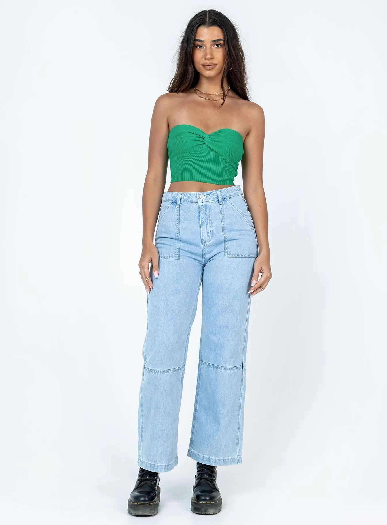 Stylish T-shirt FlexibleCuffs Kallista Top Green