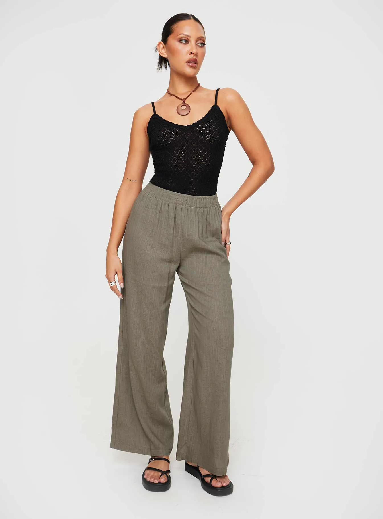 Going For It Knit Bodysuit Black Everyday Loose