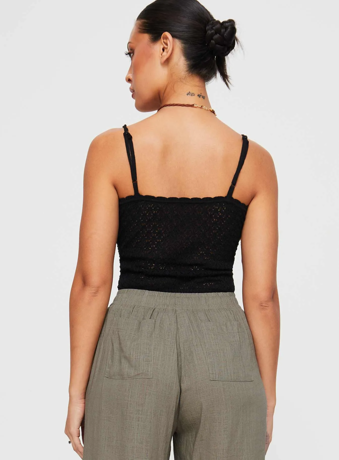 Fine Trendy Running Teen Going For It Knit Bodysuit Black