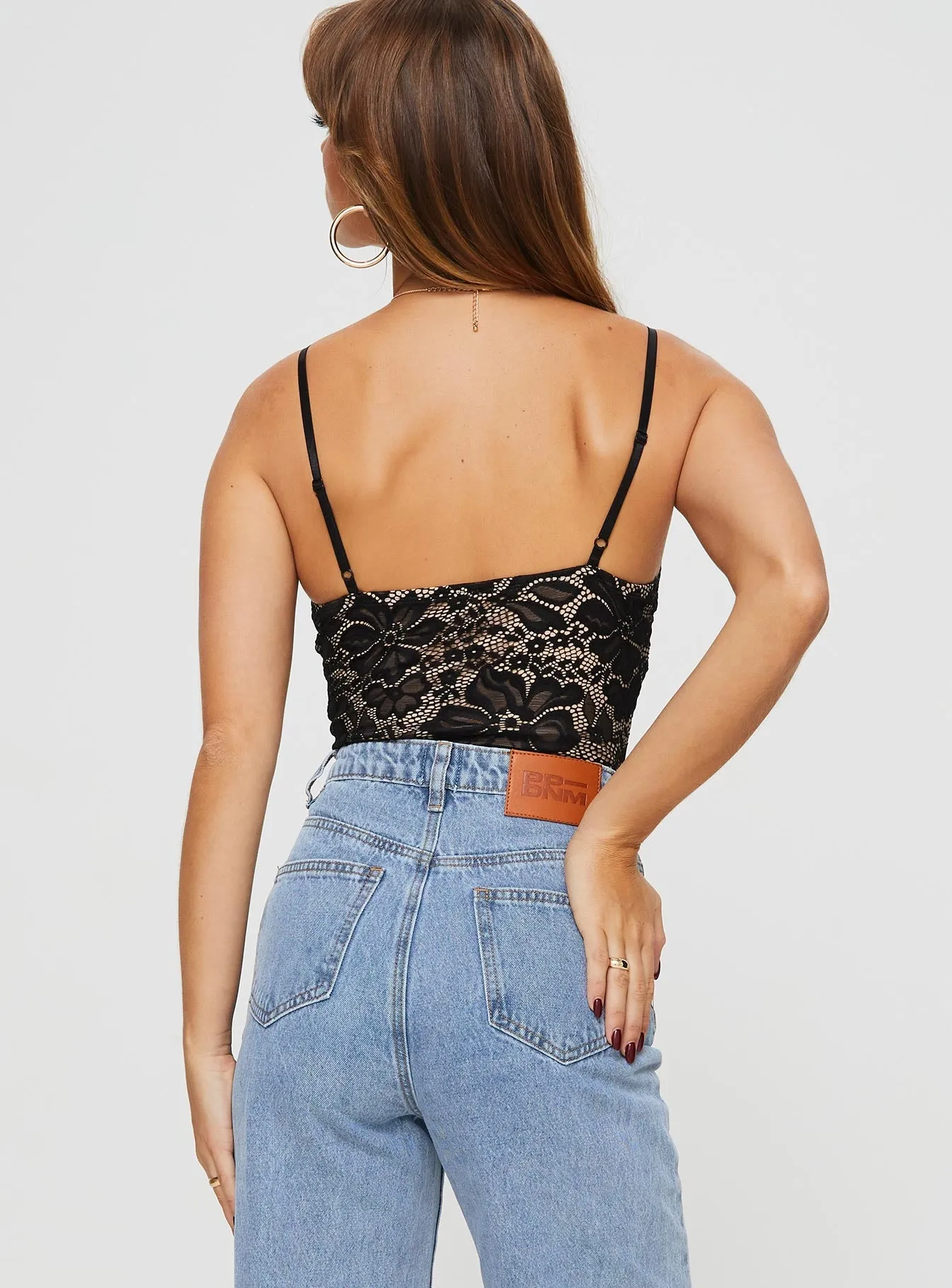Intimacy Lace Bodysuit Black Charming Urban Home Chic