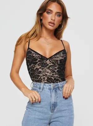 Intimacy Lace Bodysuit Black Relax Modern