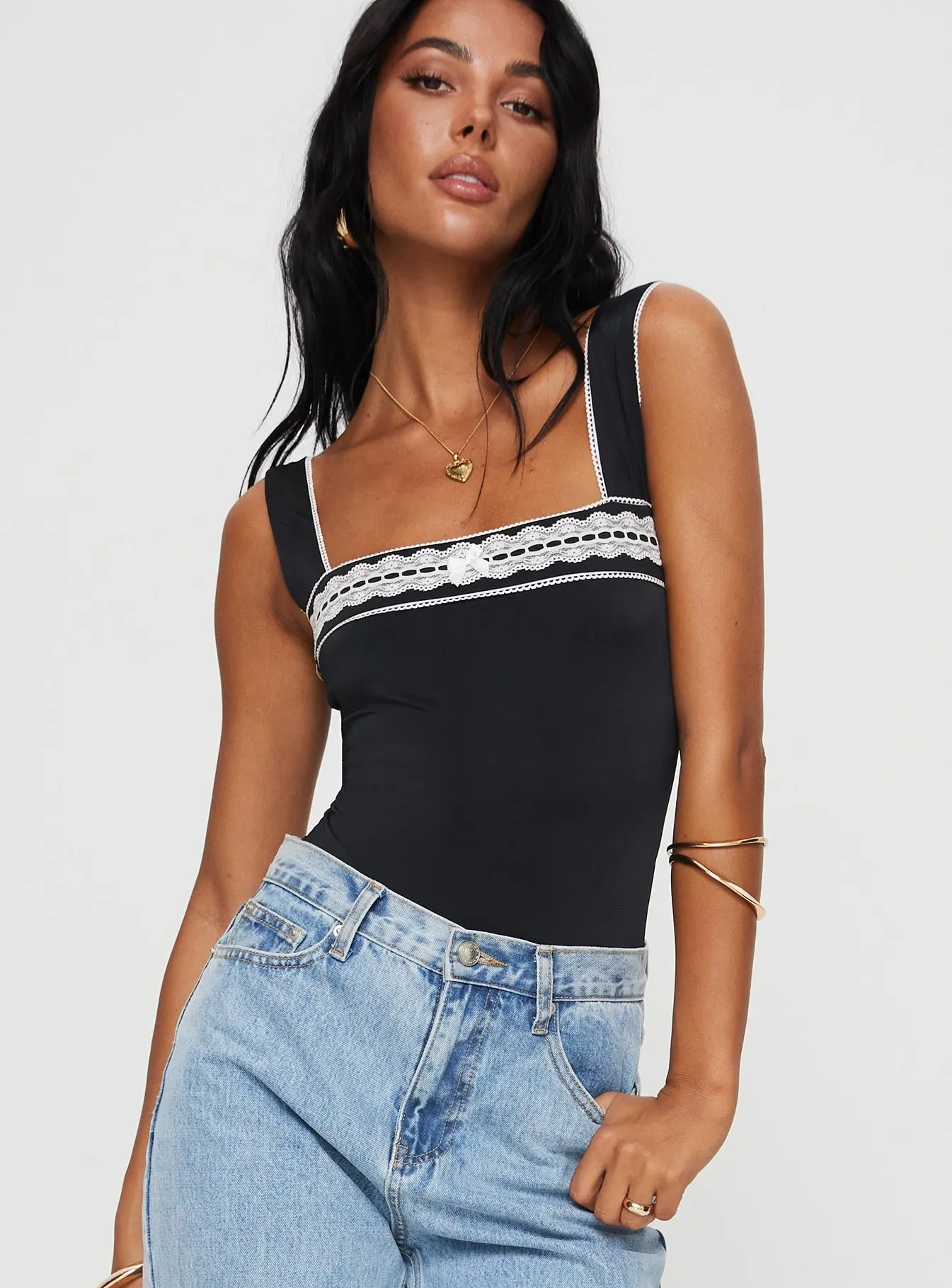 Keating Bodysuit Black Retro Kids