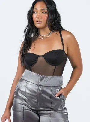 Charming Traveler Basic Lightweight Kris Bodysuit Black