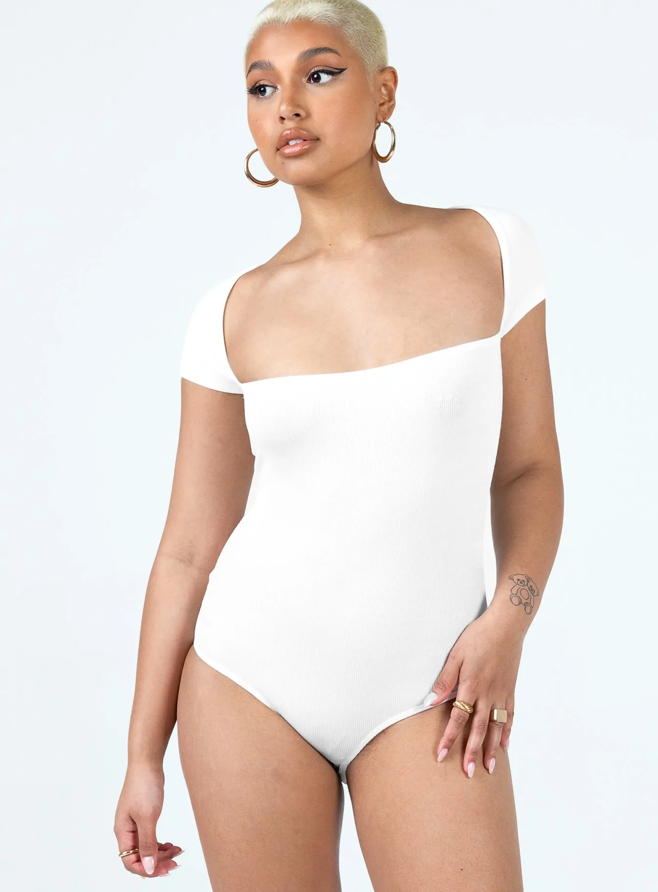 Gym New Langley Bodysuit White