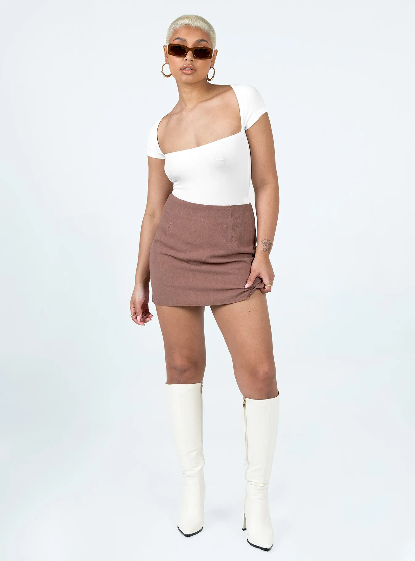 Langley Bodysuit White Basic Friends