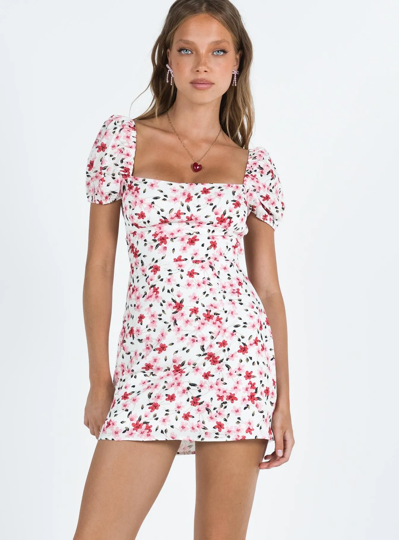 Weekend Ready Leg Show Havena Mini Dress White / Floral