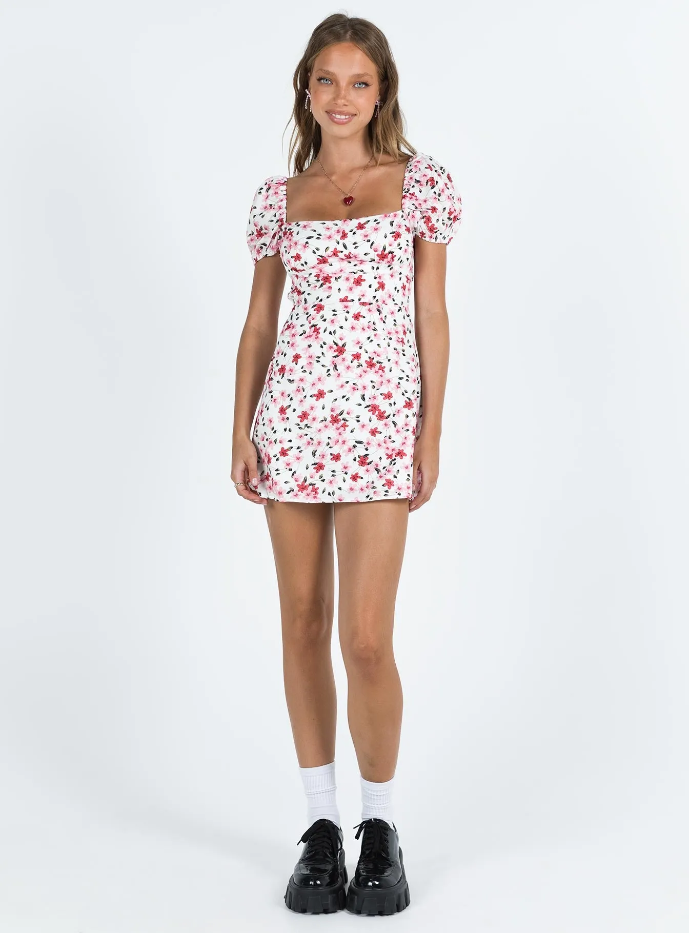 Havena Mini Dress White / Floral Weekend Ready