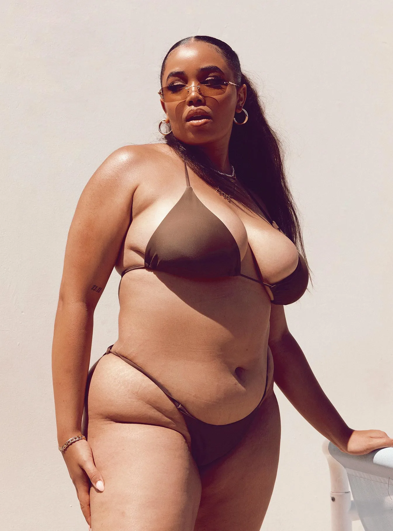 Quick Release Clasps Kaila Bikini Top Chocolate Curve