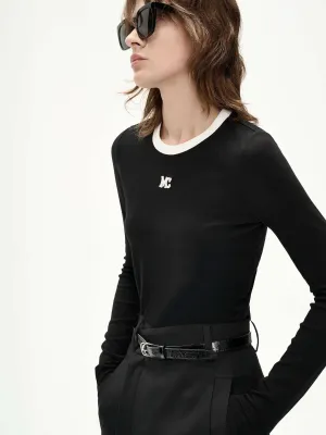 Contrast Collar Logo T-shirt comfortable option