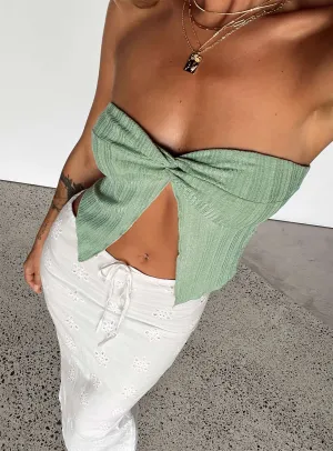 Mani Top Green PreShrunk Fabric