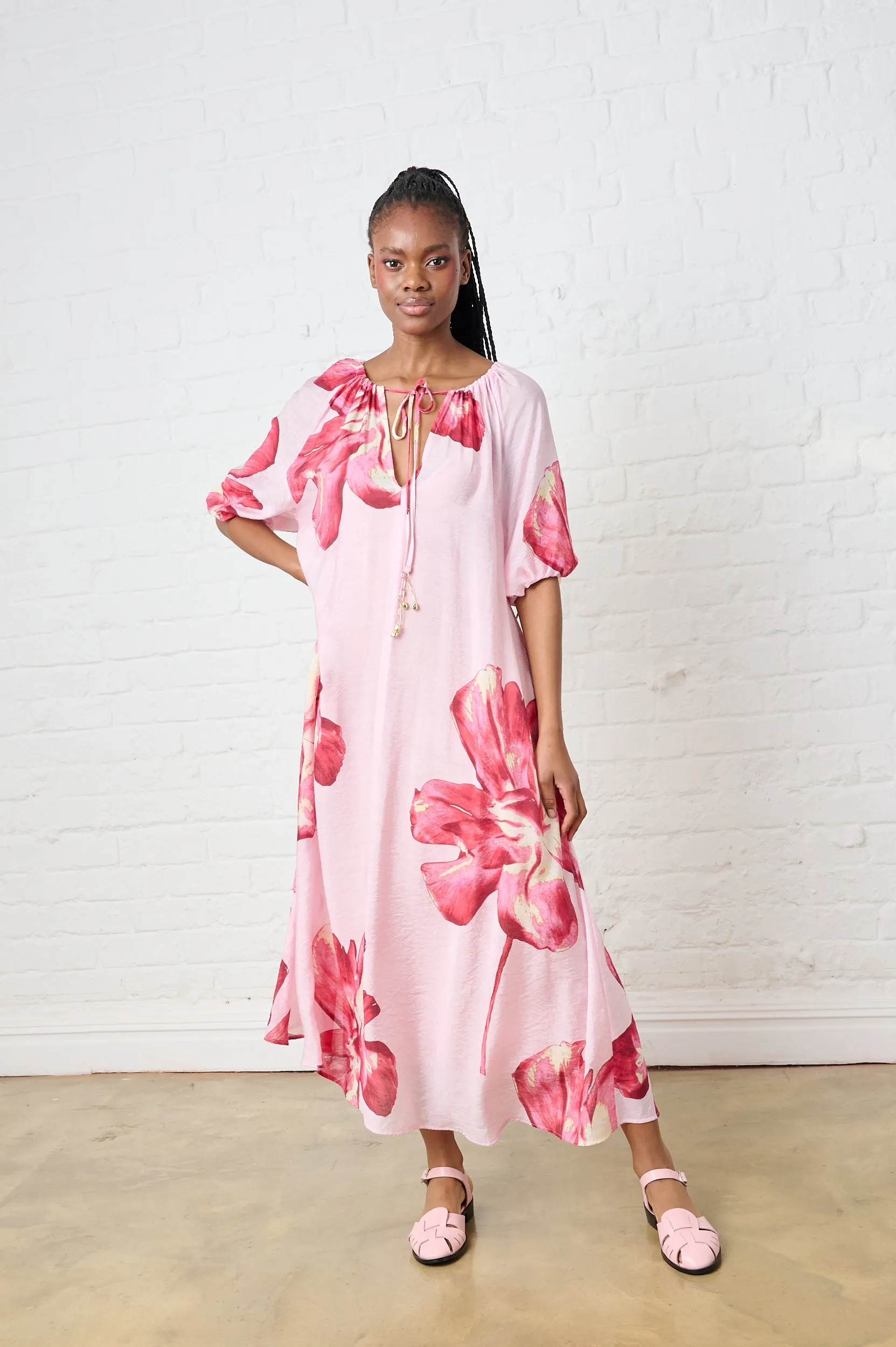 Speed Soul The Maxi Flow Tunic in Soft Bloom