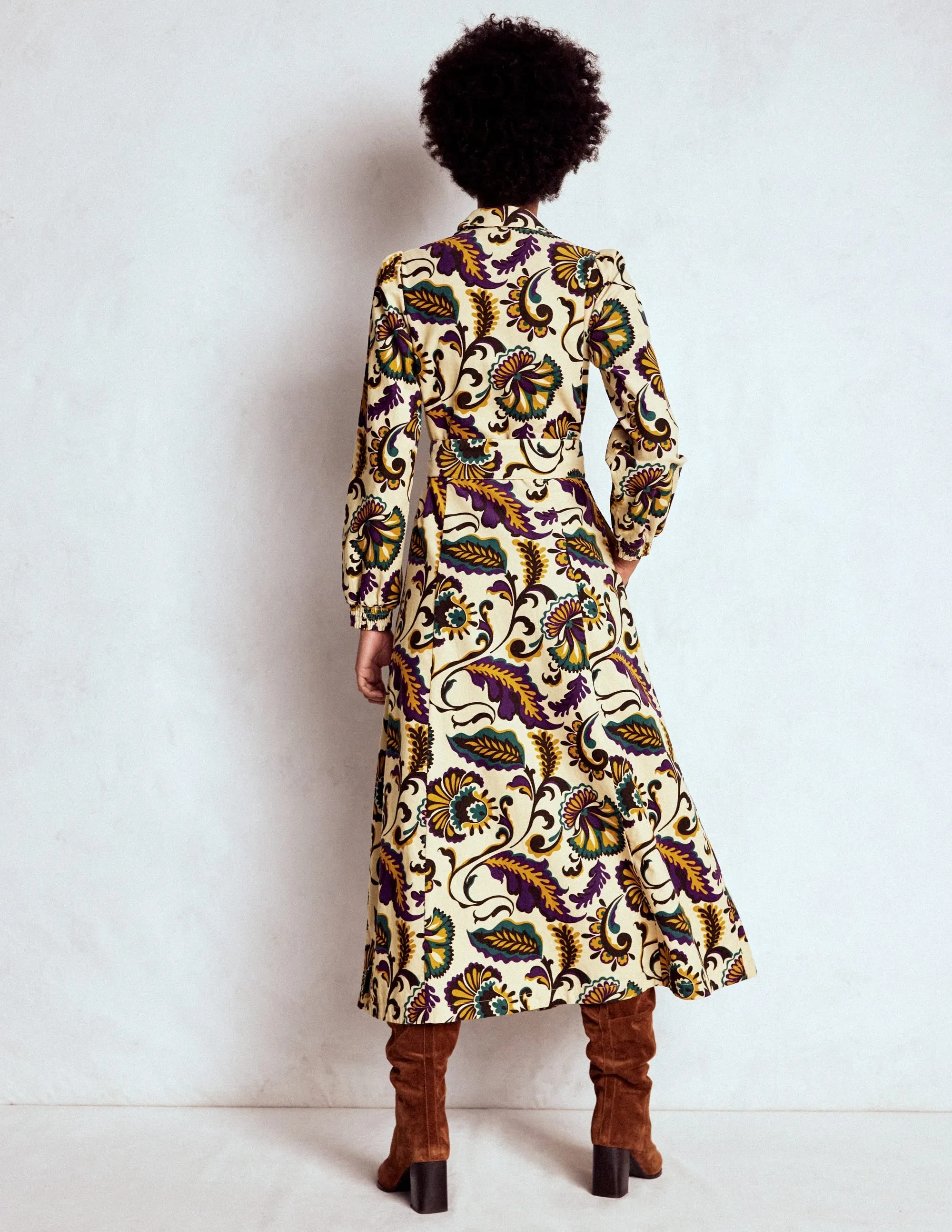 Clara Cord Midi Dress-Multi, Ornate Meadow Gem Shine Gallery Tour