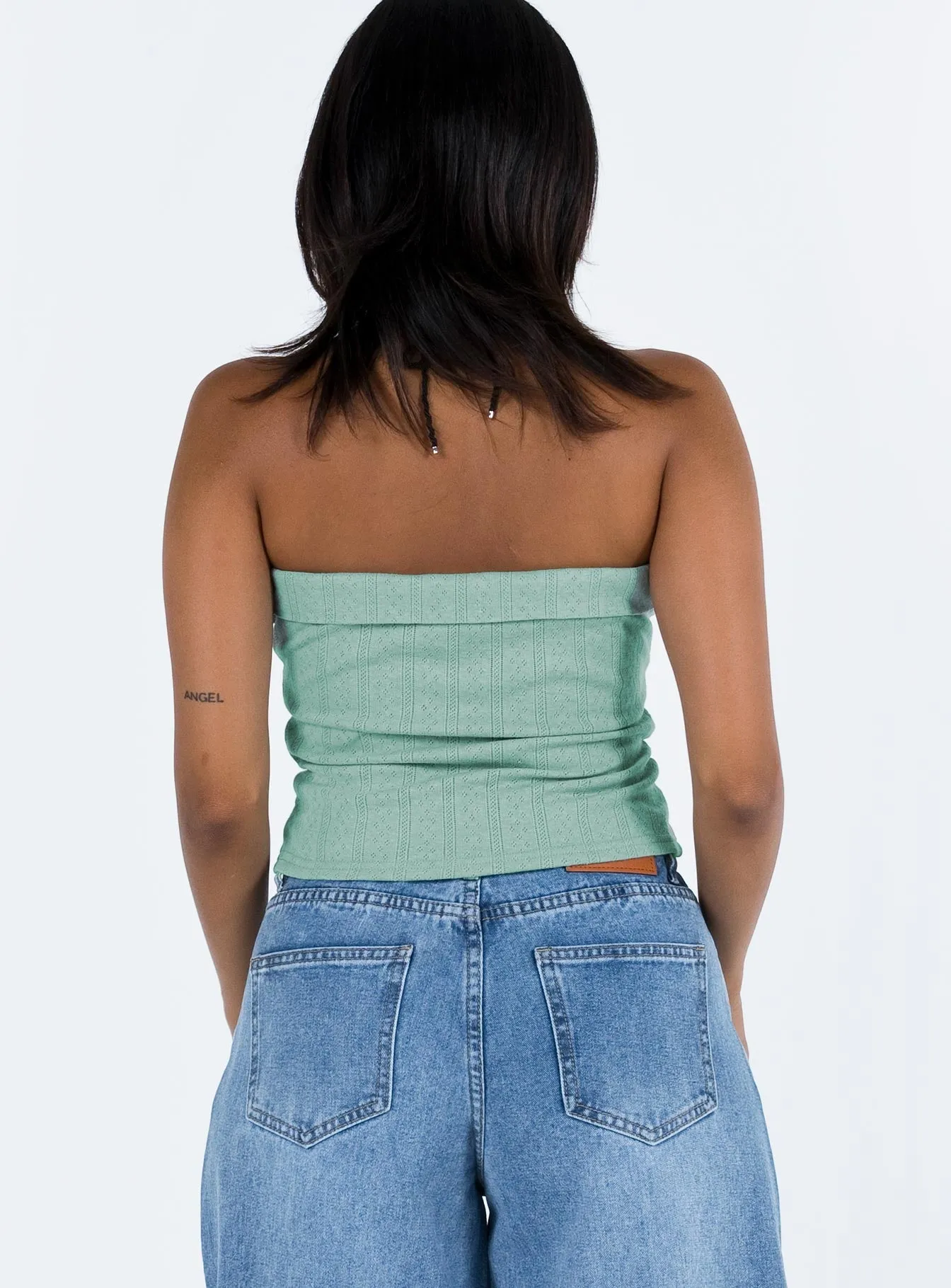 Raglan Sleeve Valetta Tube Top Blue