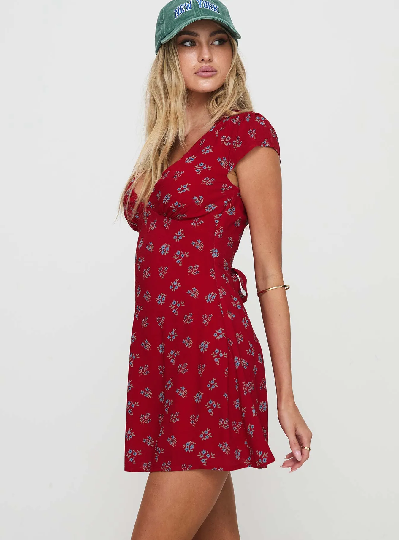 Cannelloni Mini Dress Red Scene Beat