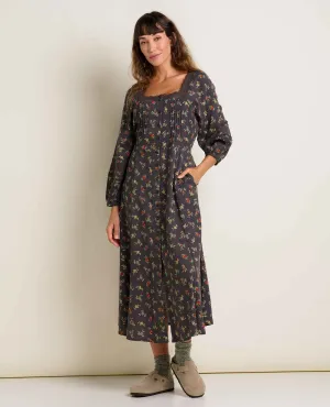 Manzana Square Neck Dress WrinkleResistant Fabric