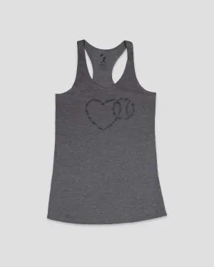 Love Baseball Racerback Tank Flexible Material