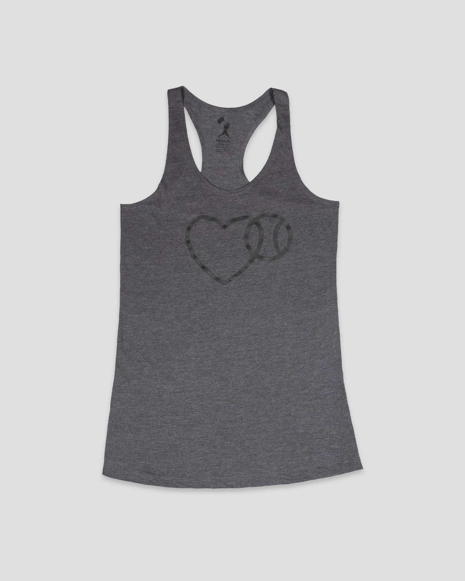 RollUp Sleeves Love Baseball Racerback Tank