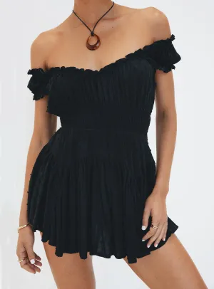 Anastasiya Mini Dress Black Flattering mini dress for all shapes