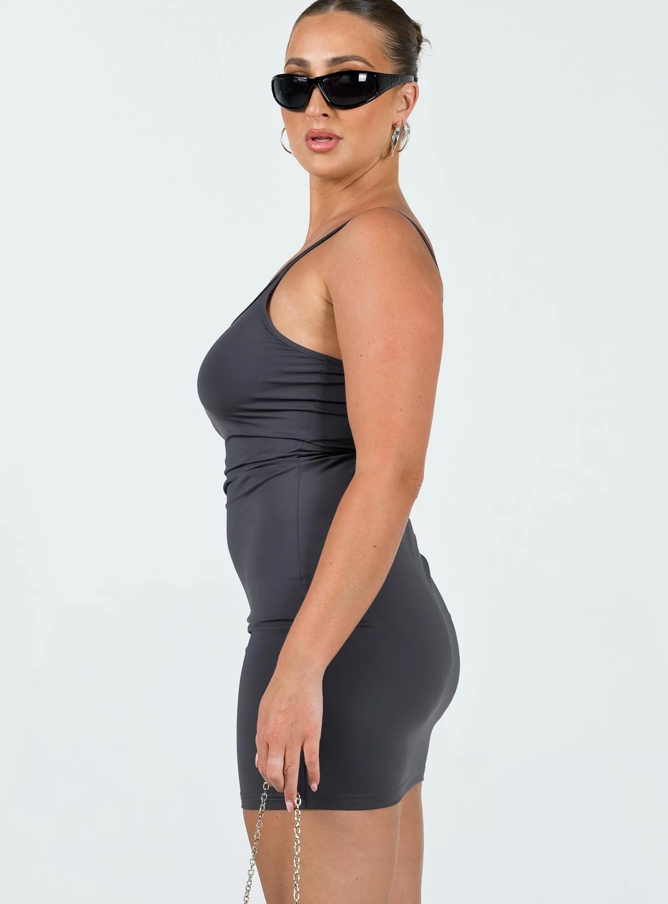 Geary Mini Dress Grey Style Beat