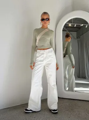 Salisbury Jeans White fade resistant color Streetwear Fan Earthy High Quality