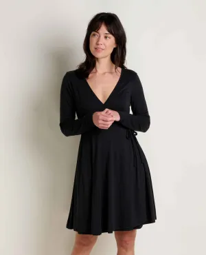 Freesia Long Sleeve Wrap Dress Parisian Chic Gentle Breeze