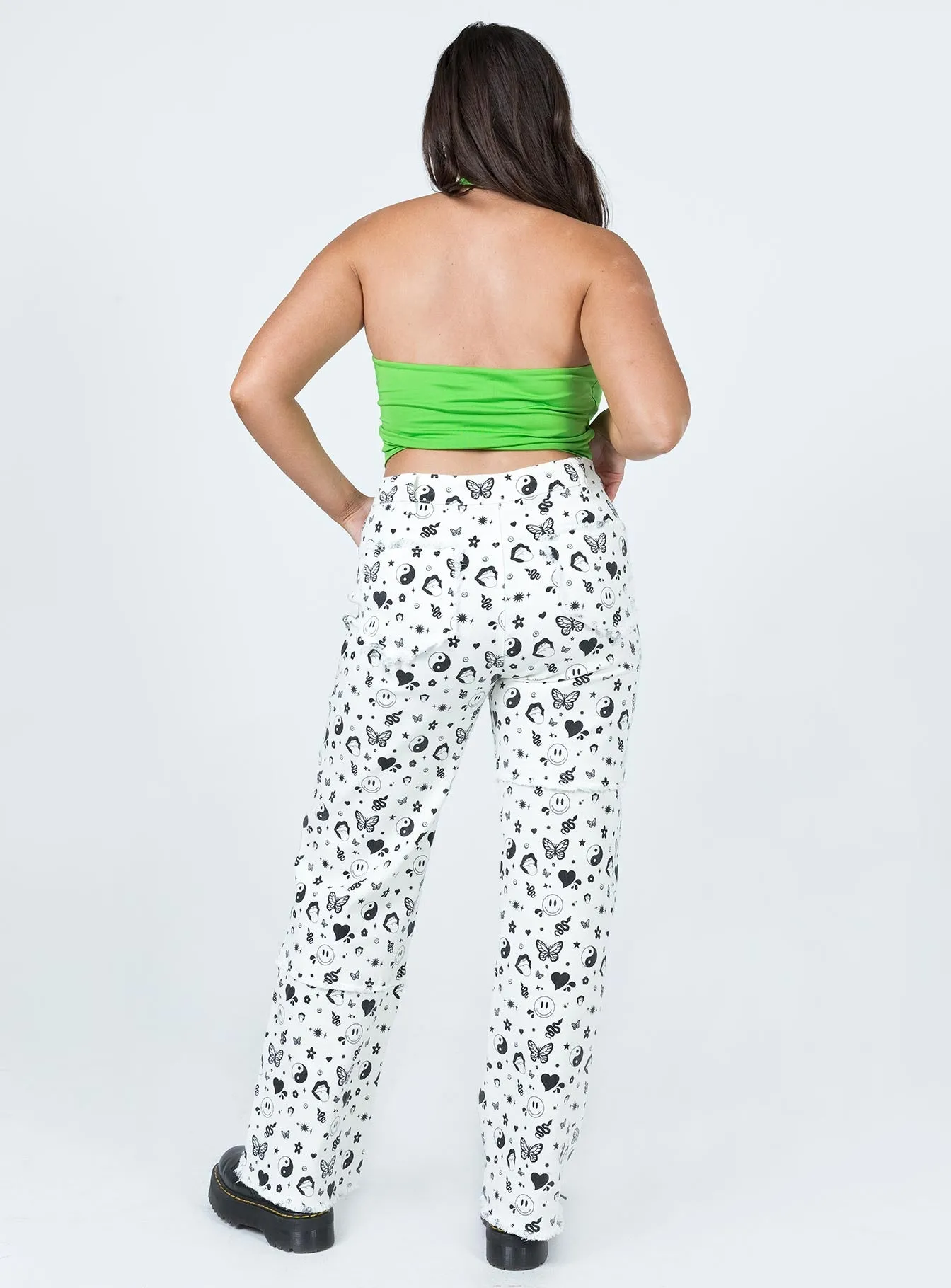 Love Me Not Denim Jeans White Smart Layer