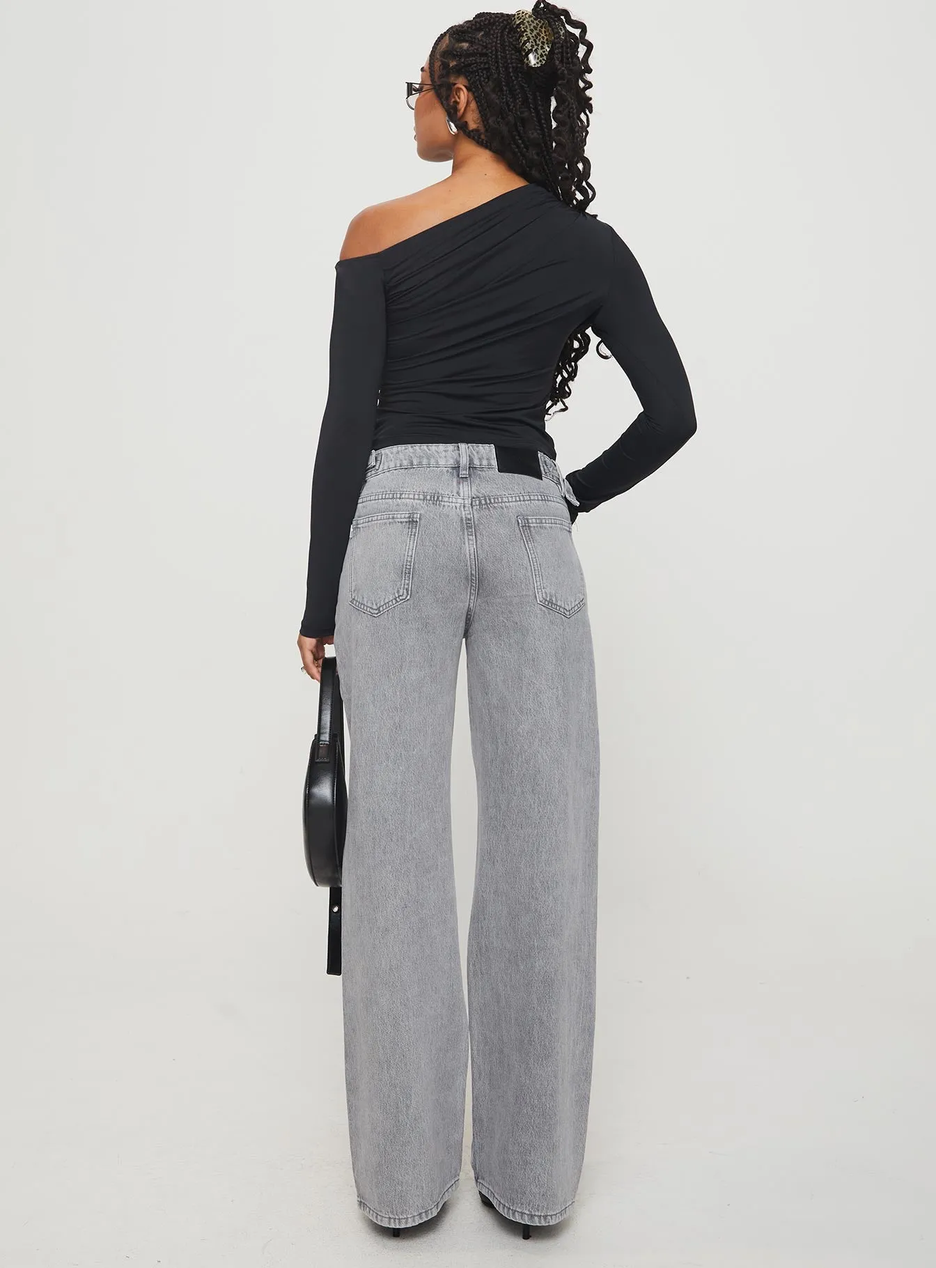Essential Piece Slim Smooth Scheana Low Rise Jeans Steel Grey