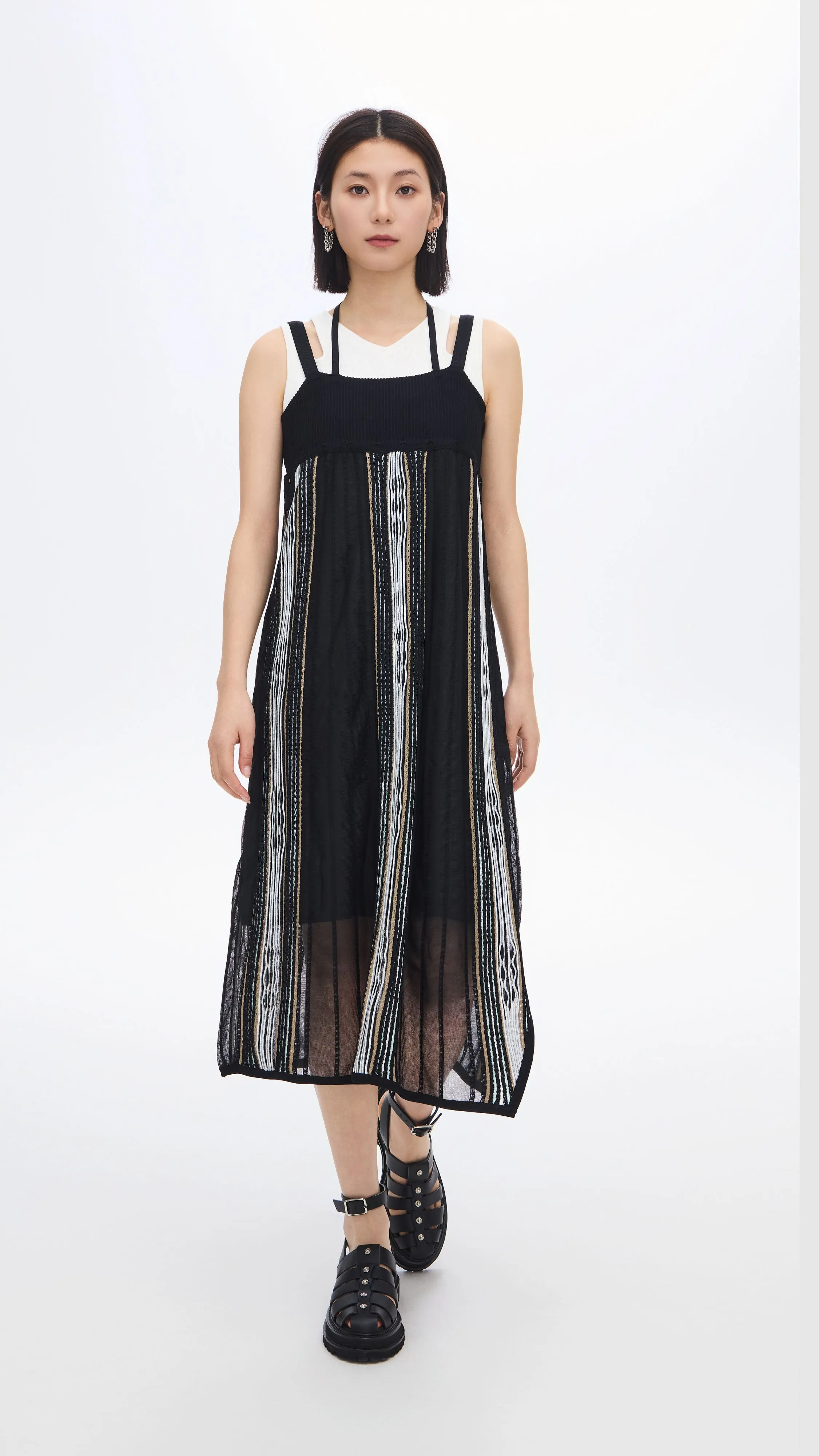 Pattern Knit Dress Fall Mood