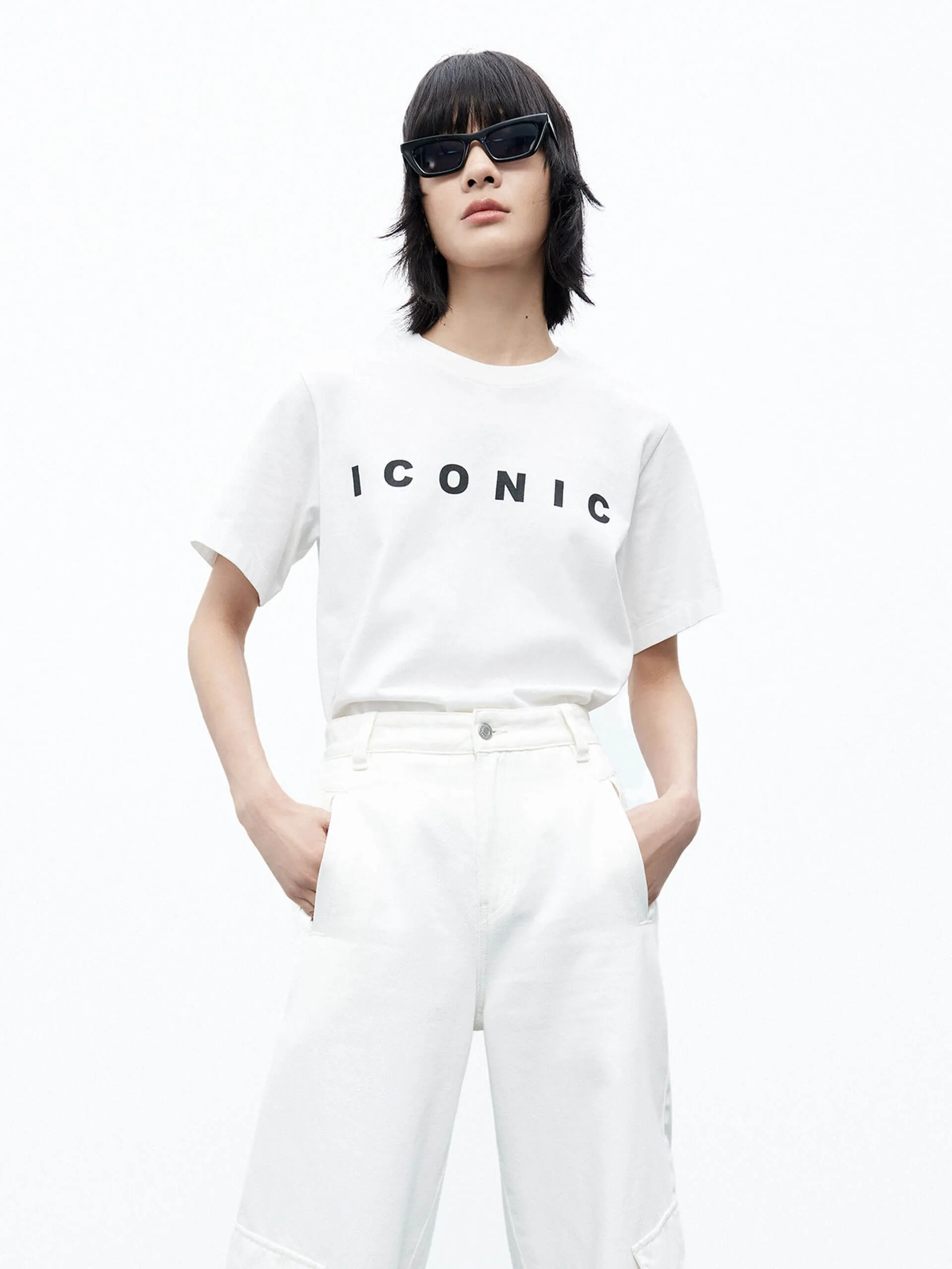 ICONIC Print Cotton T-shirt Cool Comfort