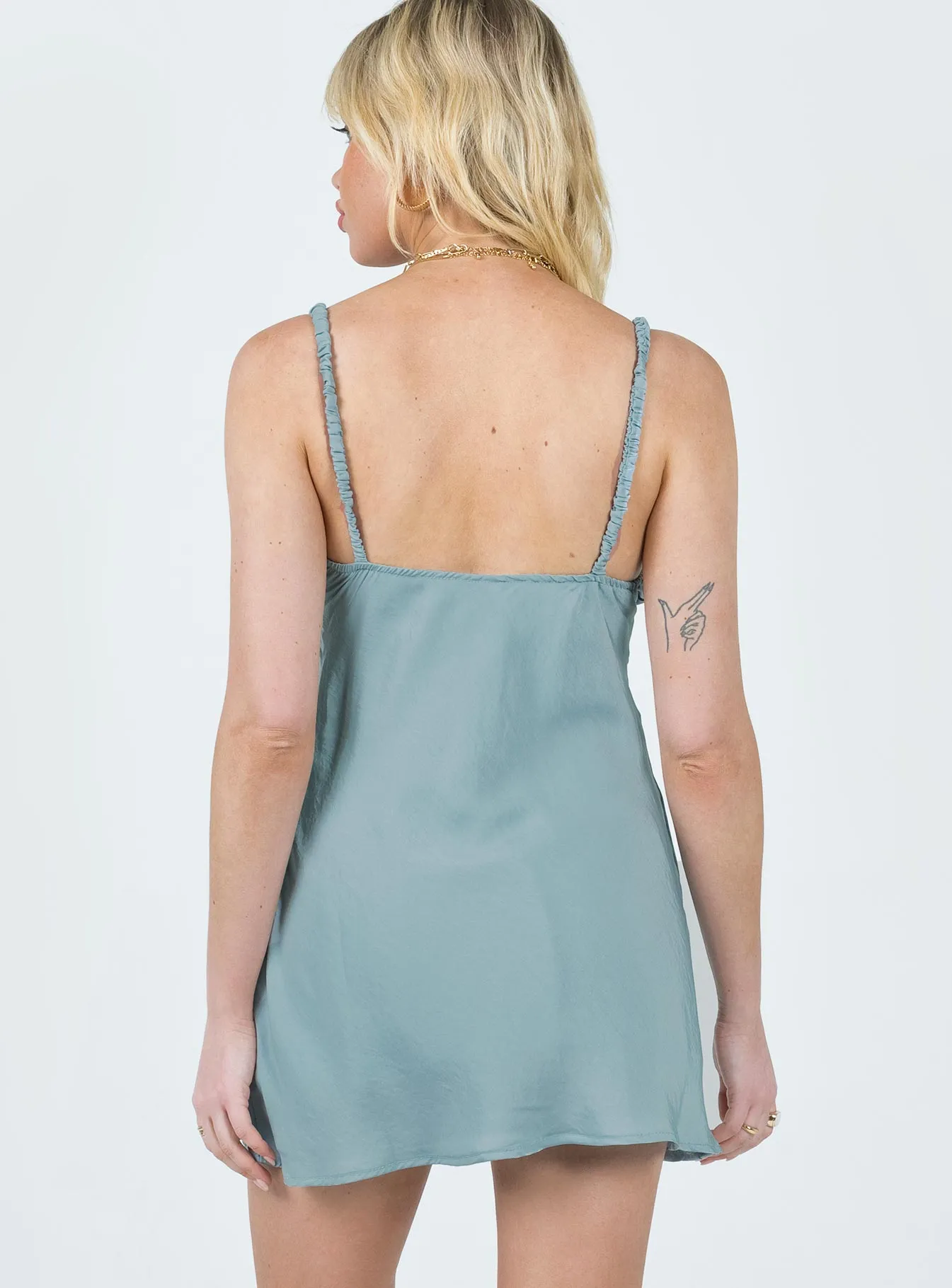 Chic Design Brennan Mini Dress Blue