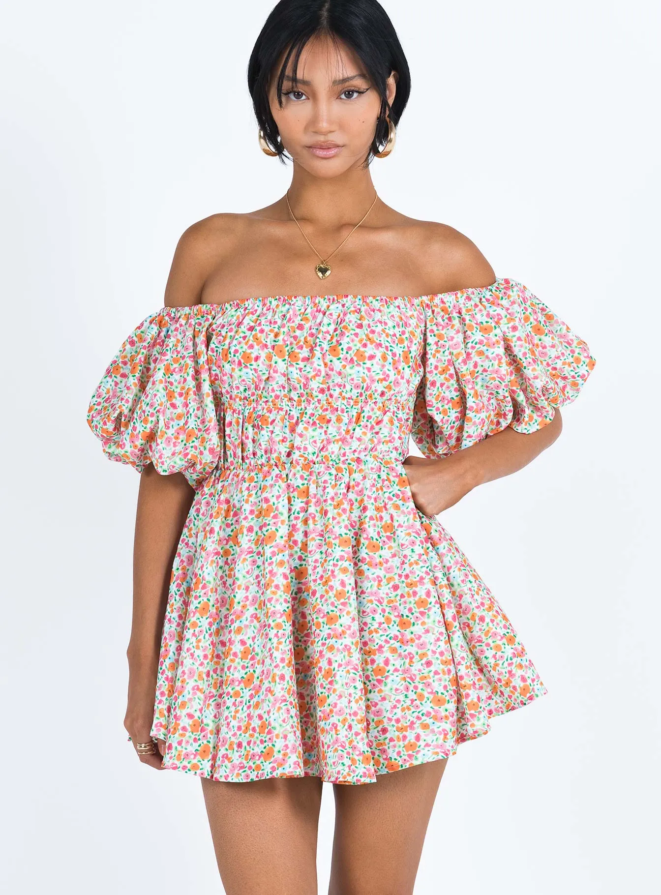 Sleek fit-and-flare style Halton Mini Dress Multi