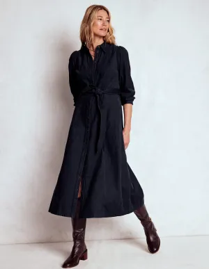 Casual Glam Clara Cord Midi Dress-Midnight Blue