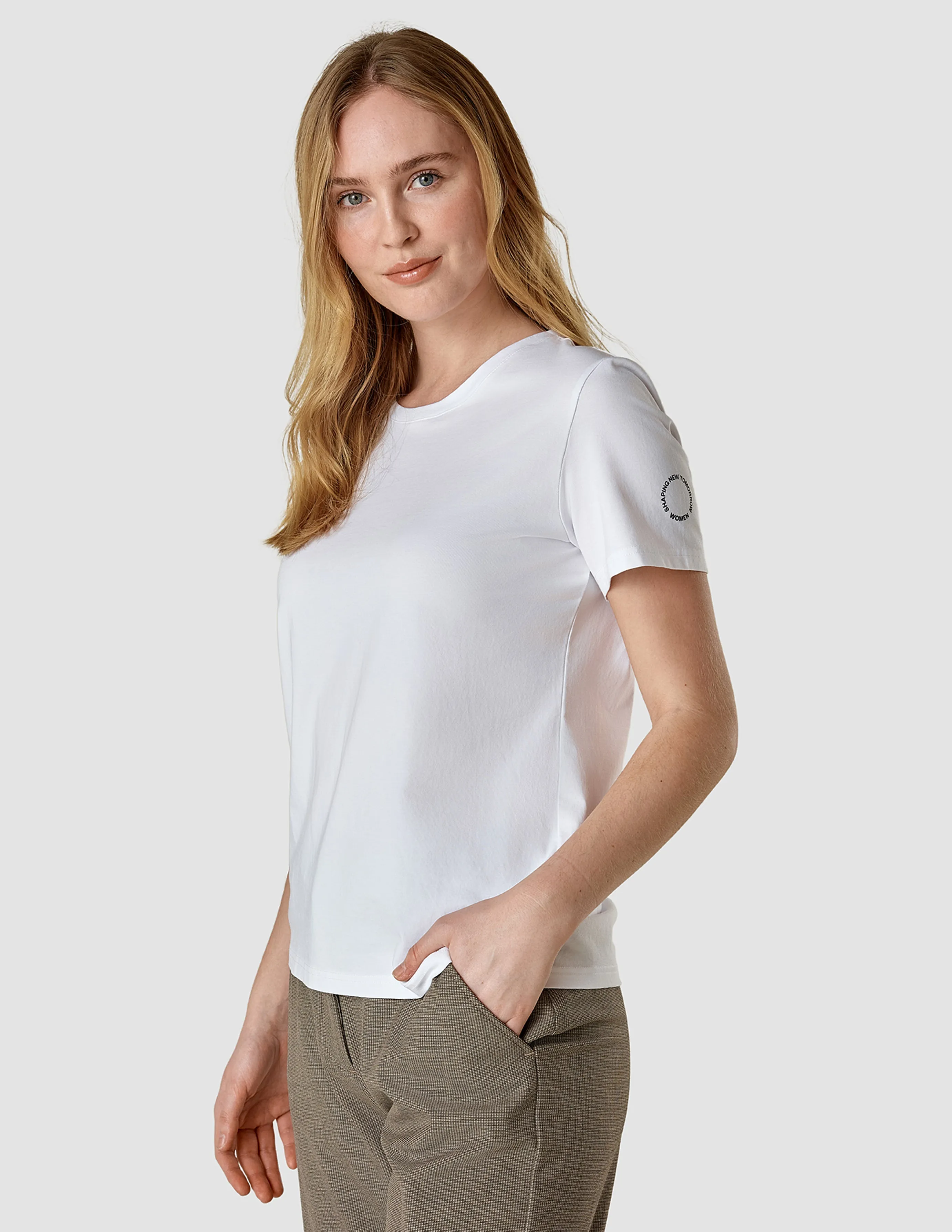 AI Style Sheer Fit Supima Autograph T-shirt White