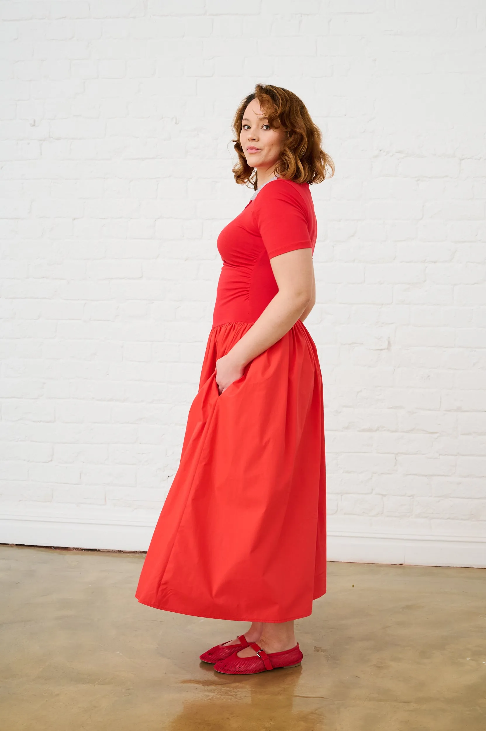 Work Mix The Everyday Combo Dress in Coral