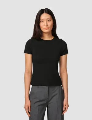 Ski Core Rib T-Shirt Black