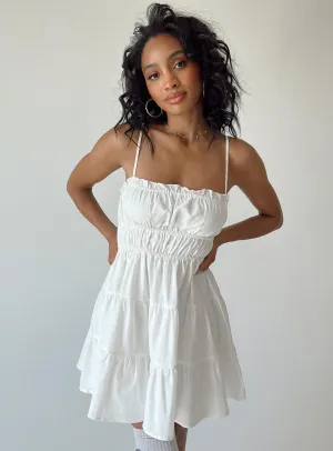Neon Glow Trend fresh Ceara Mini Dress White