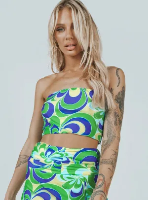 Durable Binding Attwood Top Green Floral
