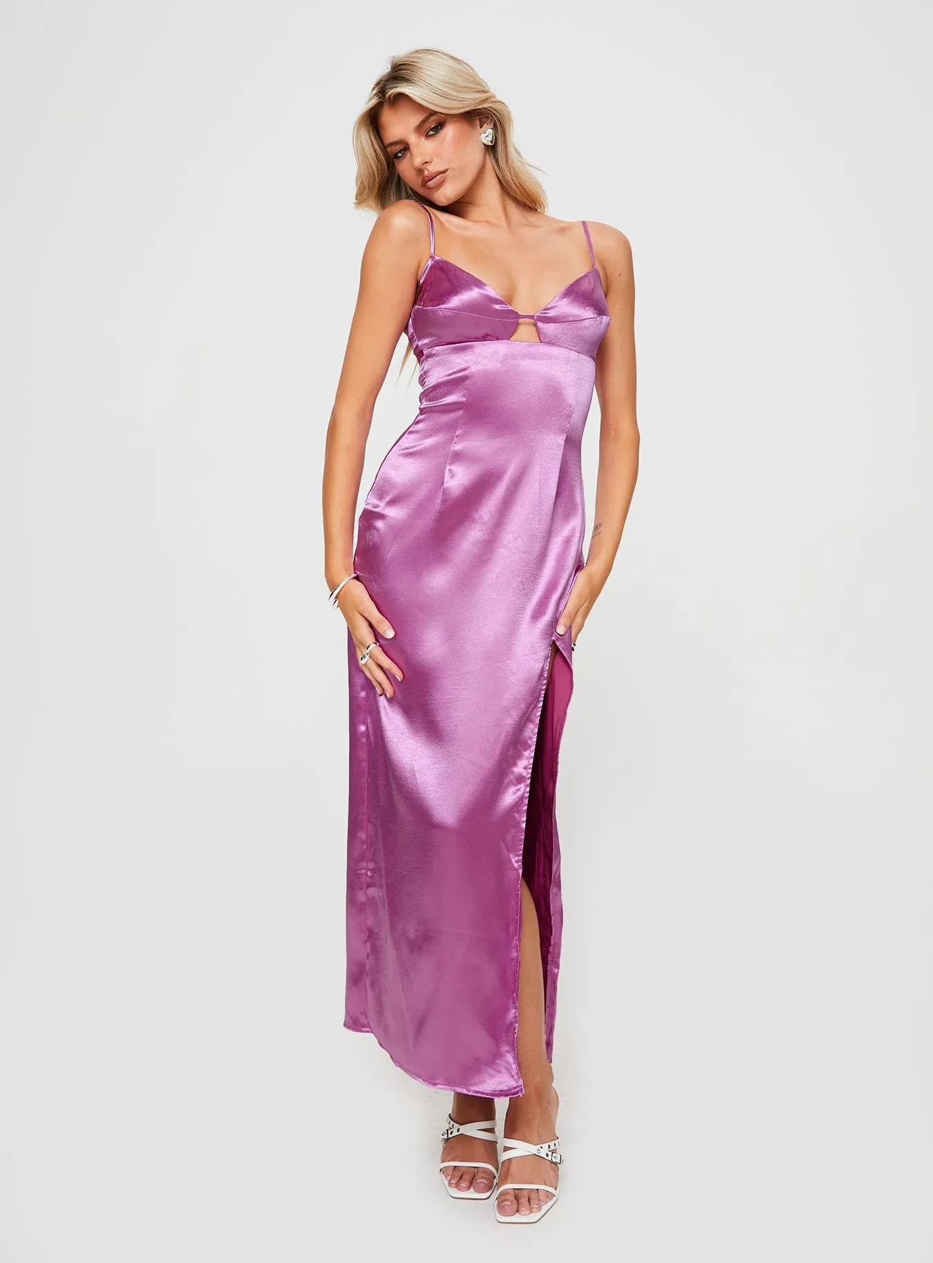 Amandine Maxi Dress Pink Flow River