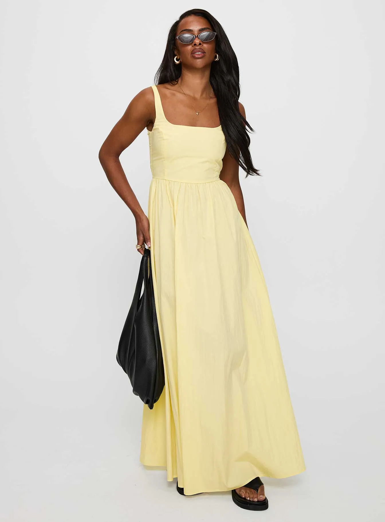 Cartmel Maxi Dress Lemon Clay Glow