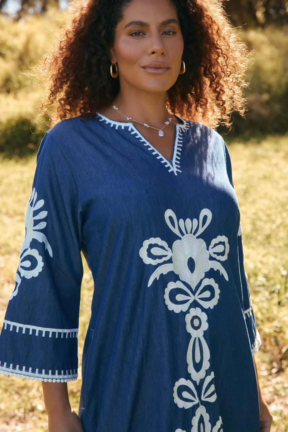 french chic Sofia Bell Sleeve Dress in Quebec
