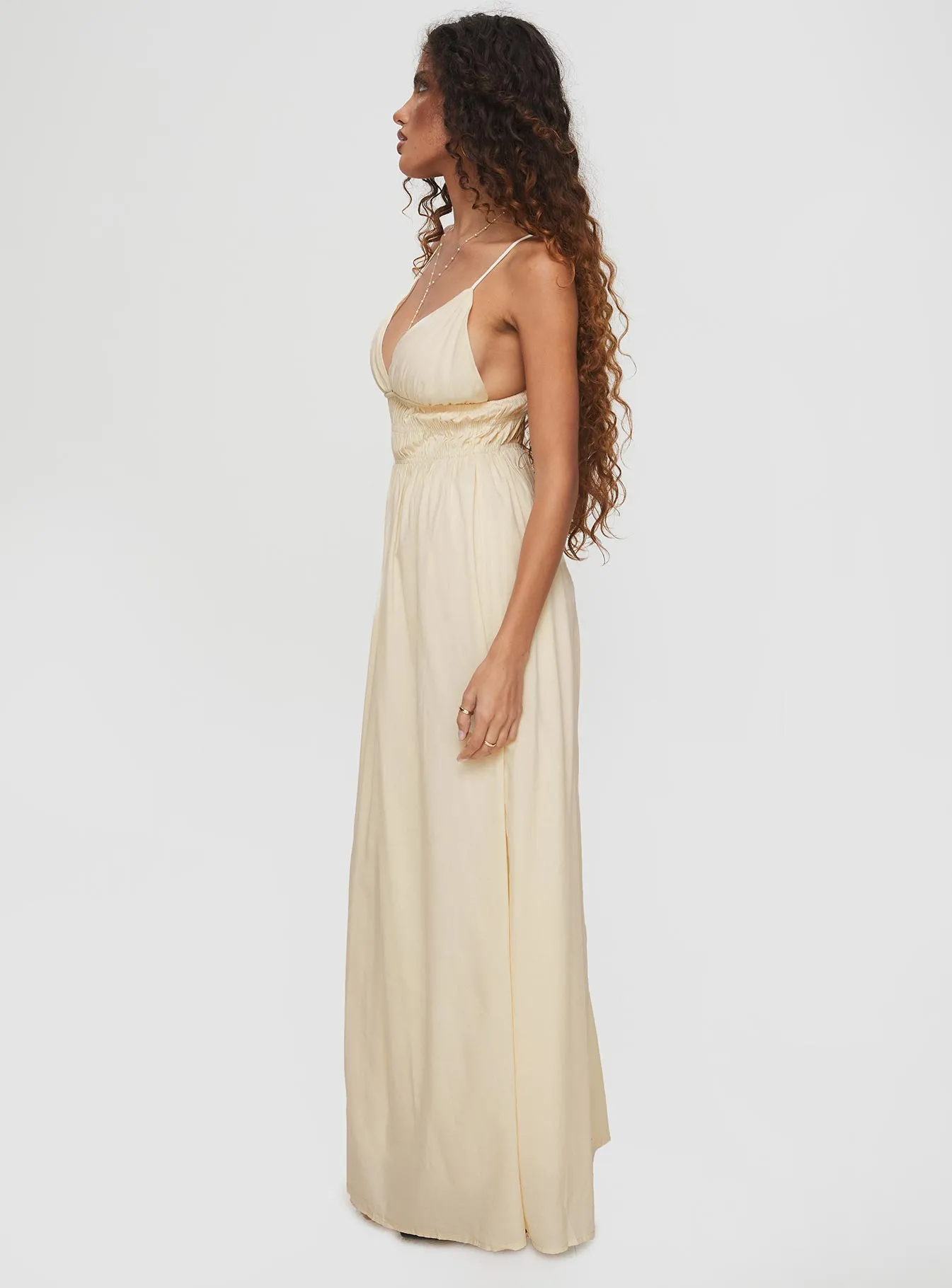 Clay Glow Maysen Maxi Dress Cream