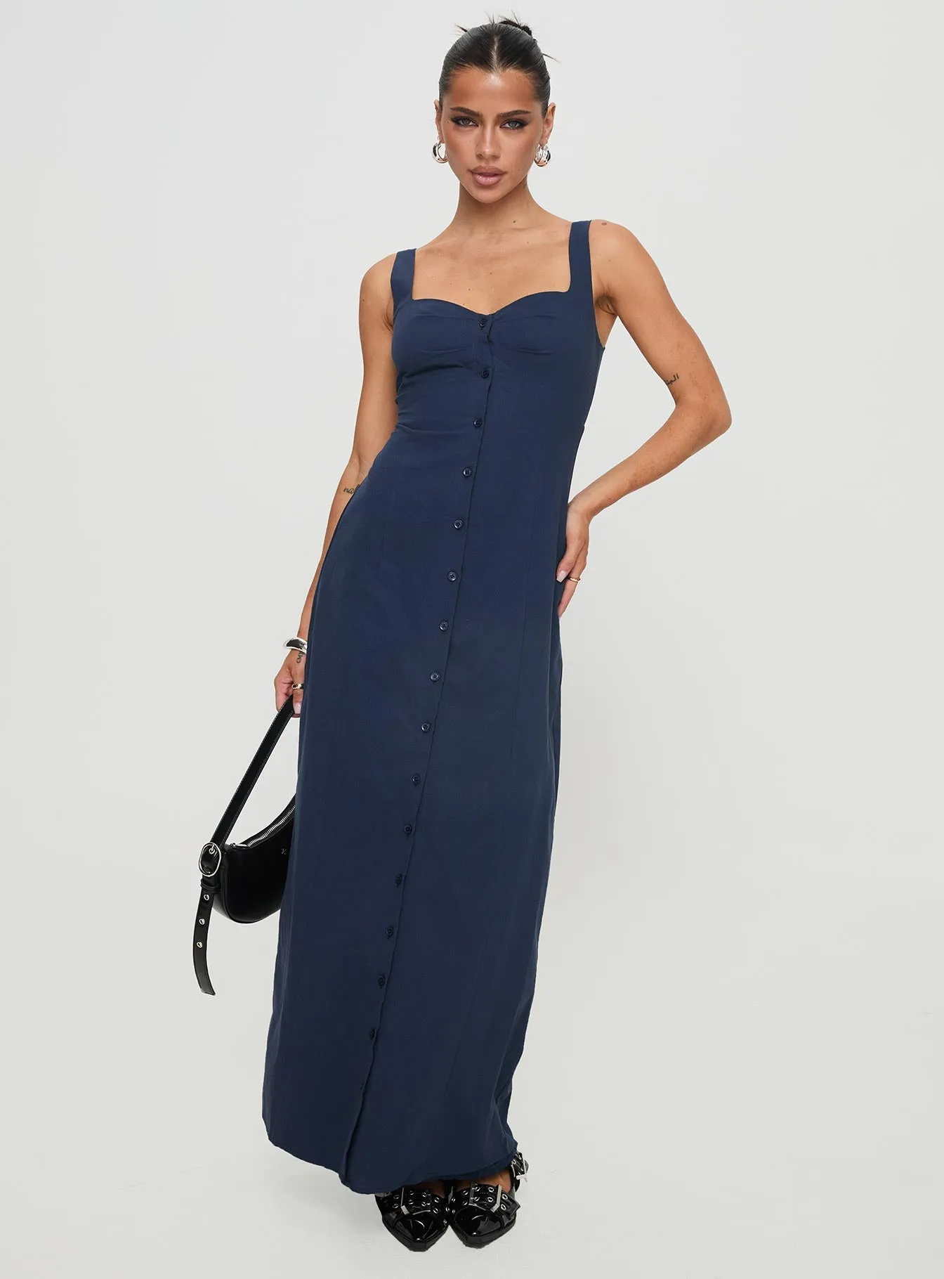 Loose Fit Vaugn Maxi Dress Navy
