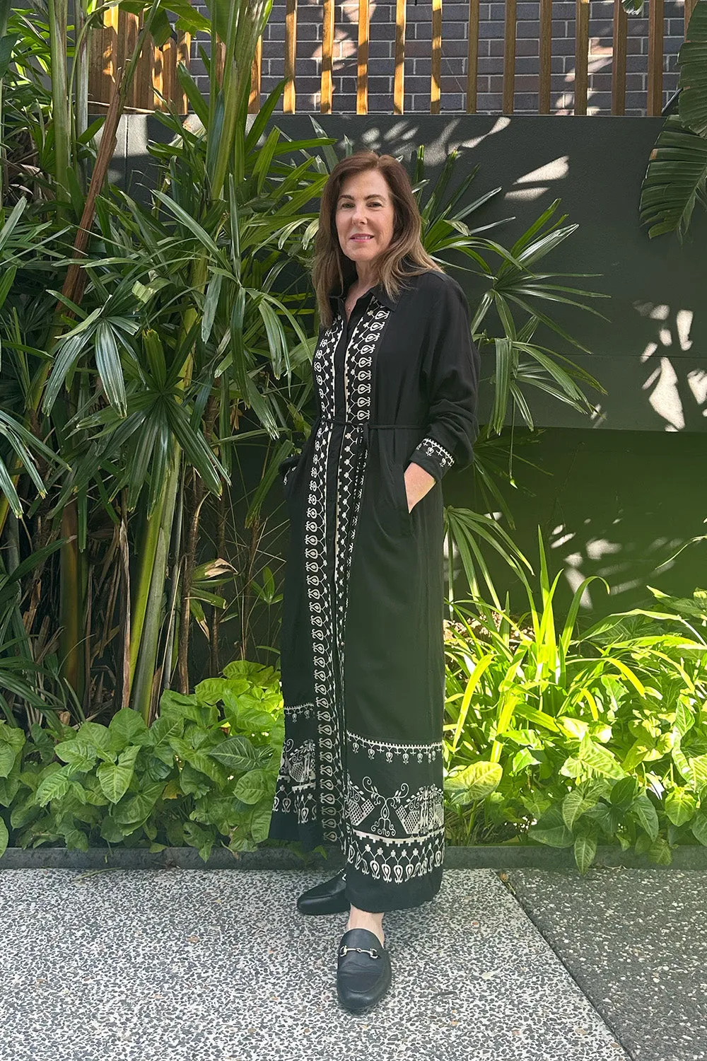 All Season Style Abbey Shirt Dress in Baroque