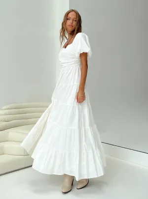 Cowl Neck This dress provides the perfect blend of comfort and sophistication for any occasion Garrity Maxi Dress White