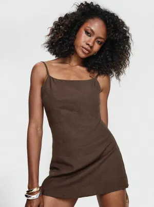 Flash Glow Fun Look Cookie Mini Dress Chocolate