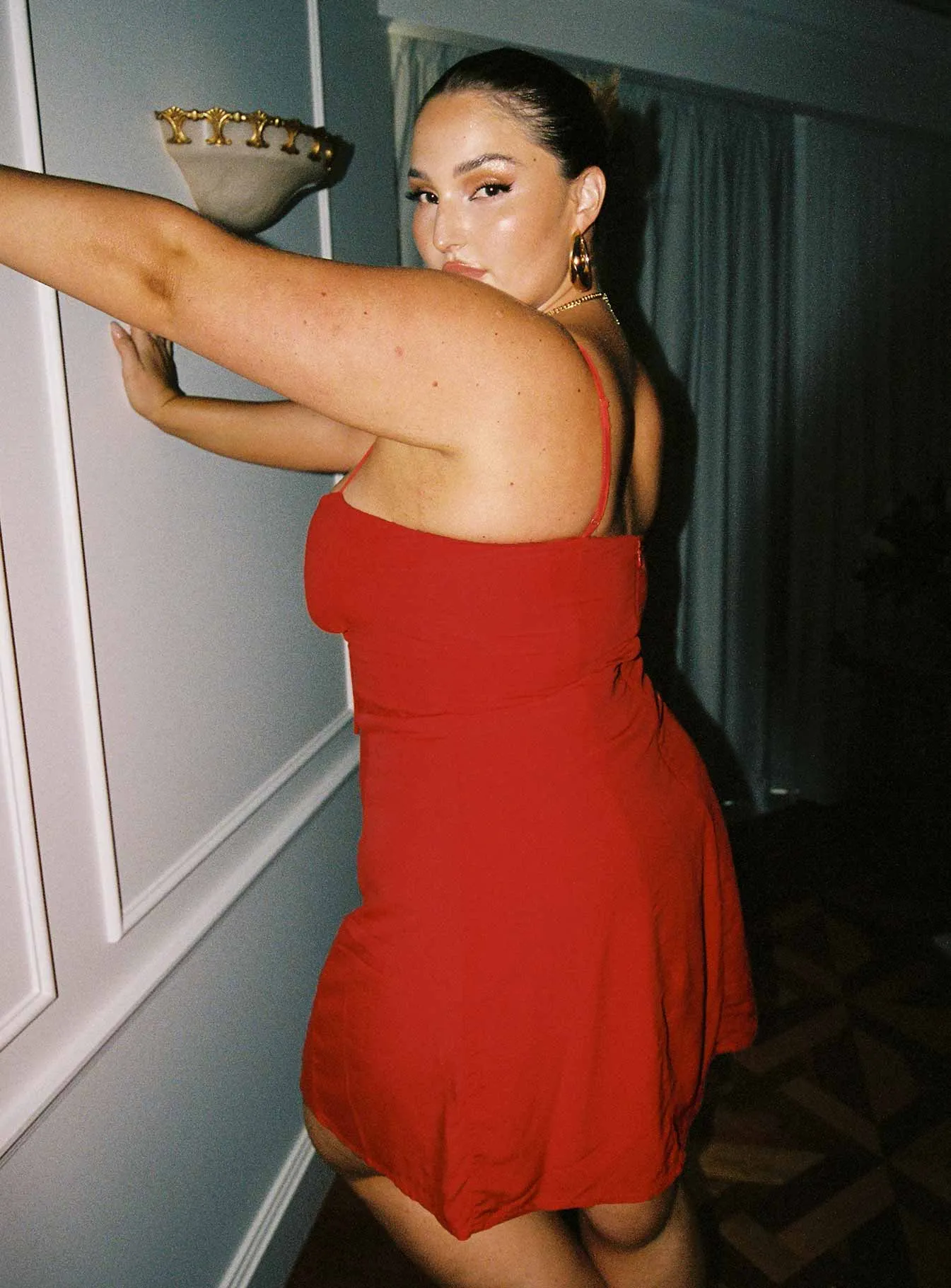 Dare Devil Mini Dress Red Curve Secure fastening