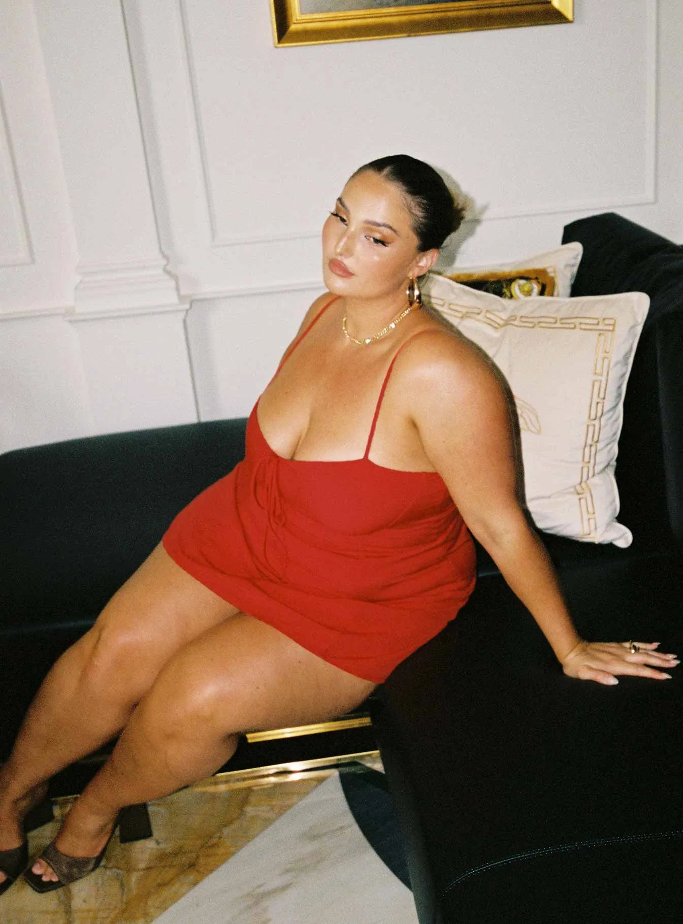 Flirty Fashion Stylish Fit Dare Devil Mini Dress Red Curve