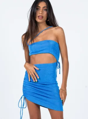 Imelda Mini Dress Blue Hot Pop Youthful Chic